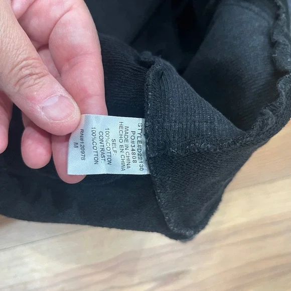 Entro Black Wash Sleeveless Quarter Zip Sweatshirt Dress M - Picture 8 of 8